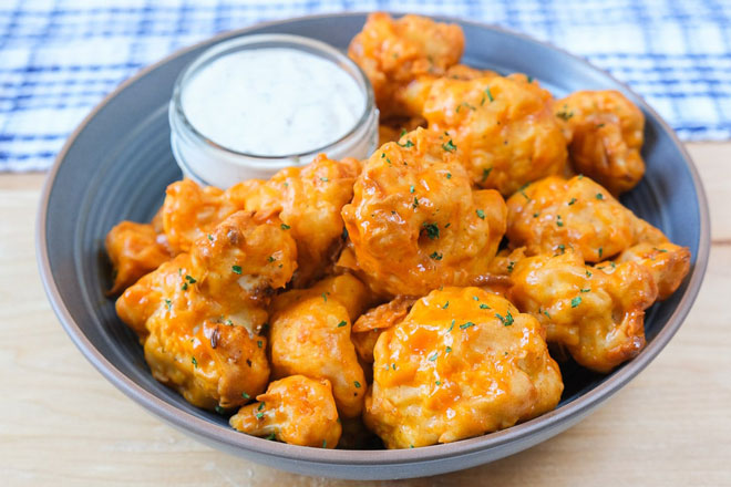 AIR FRYER BUFFALO CAULIFLOWER