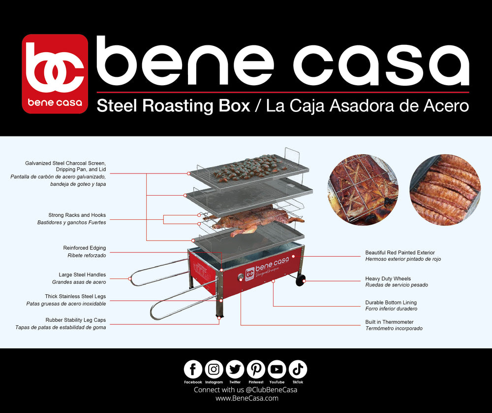 
                  
                    Bene Casa Caja Asadora Roasting Box, 70lb capacity
                  
                