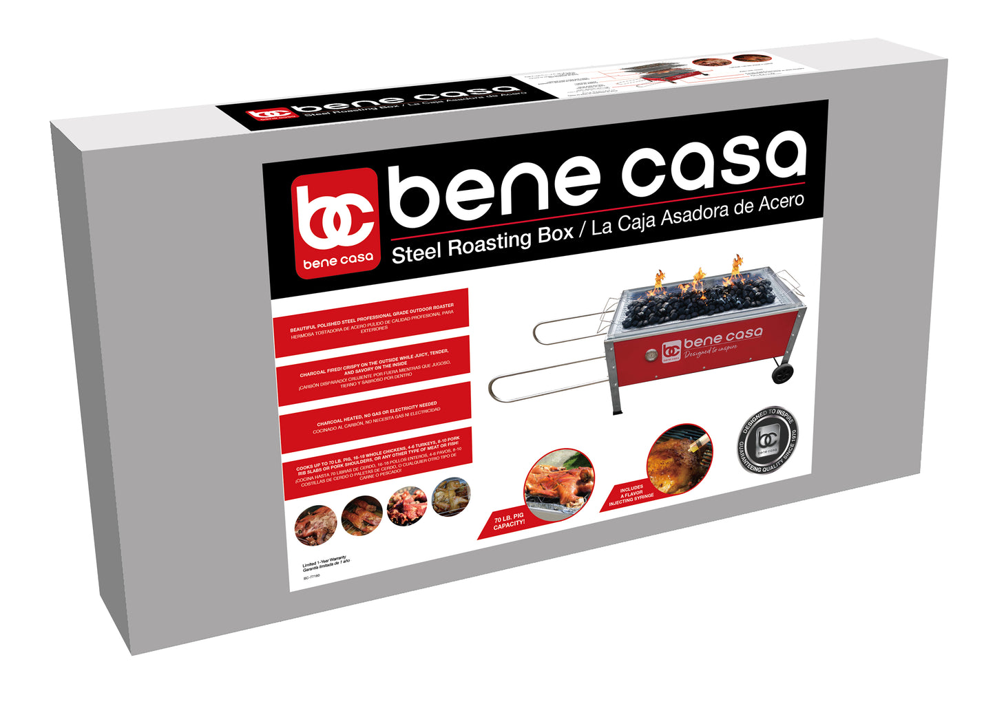 
                  
                    Bene Casa Caja Asadora Roasting Box, 70lb capacity
                  
                