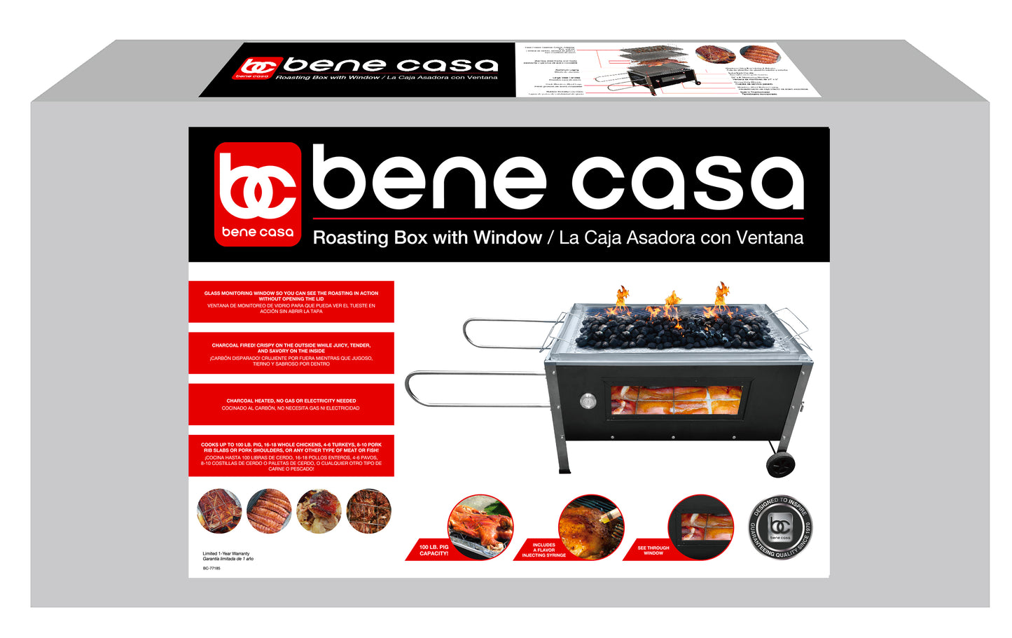 
                  
                    Bene Casa Caja Asadora Roast Box w/ Window 100lb
                  
                