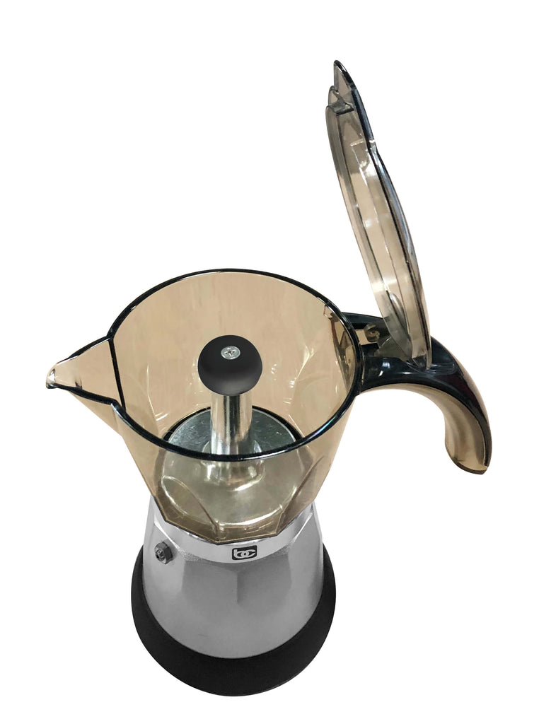 
                  
                    Bene Casa Silver Electric Espresso Maker/Cafetera, 3-6 cups/shots
                  
                