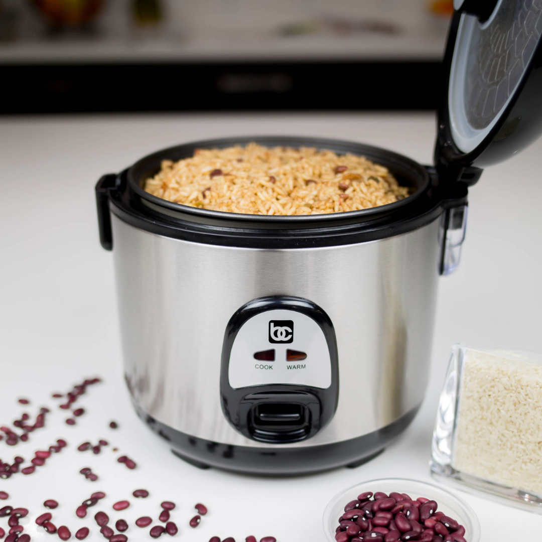 
                  
                    Bene Casa 7 Cup Stainless-Steel Thermo Rice Cooker, Simple Function
                  
                