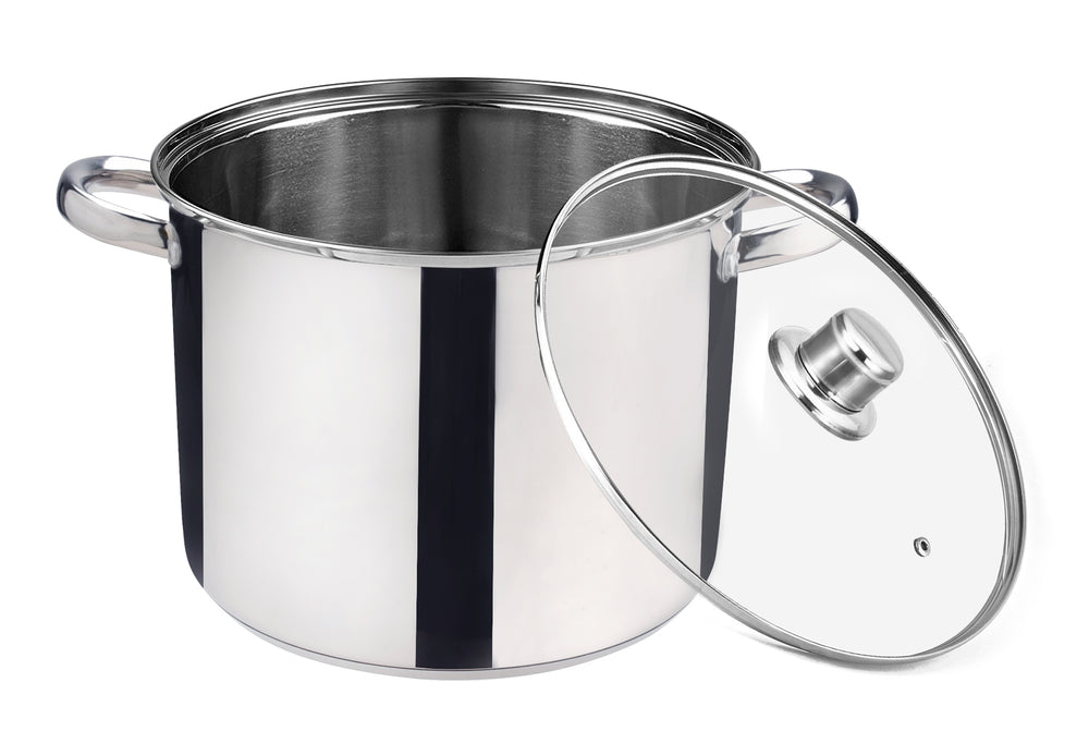 
                  
                    Bene Casa Stainless-Steel Dutch Oven w/ Glass Lid - (2 sizes)
                  
                