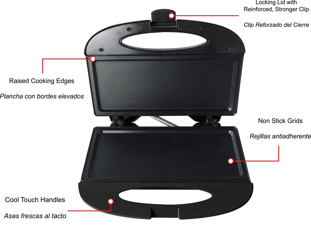 
                  
                    Bene Casa Nonstick Flat Grill Sandwich Press
                  
                