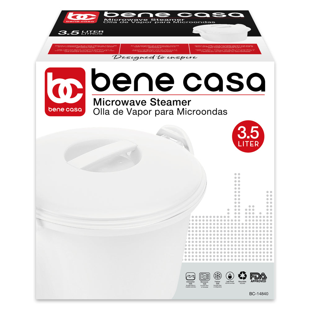 
                  
                    Bene Casa microwave steamer, automatic draining, microwave pasta & rice cooker
                  
                