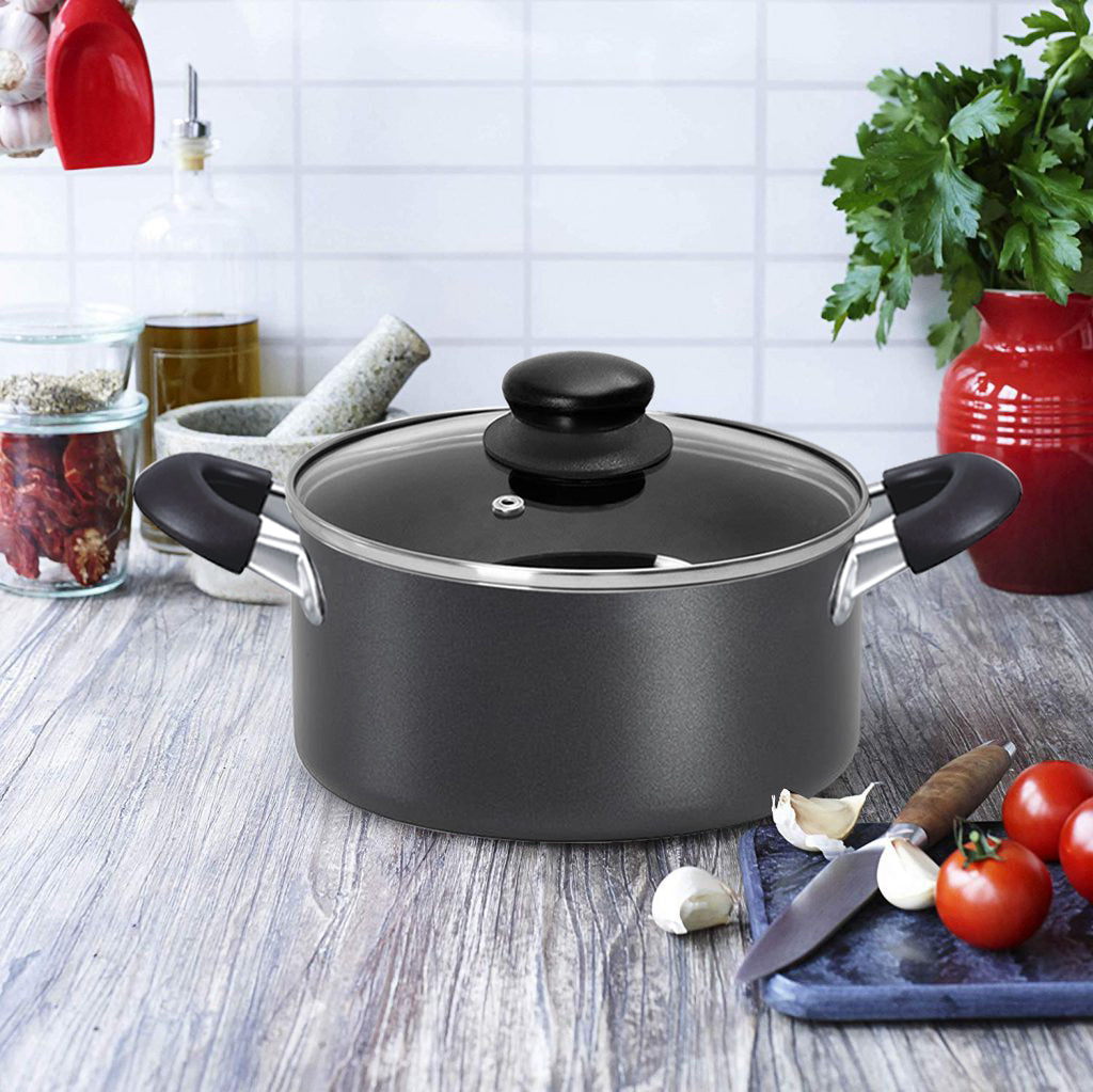 
                  
                    Bene Casa Non-stick speckled Dutch Oven w/ tempered glass lid - (3 sizes)
                  
                