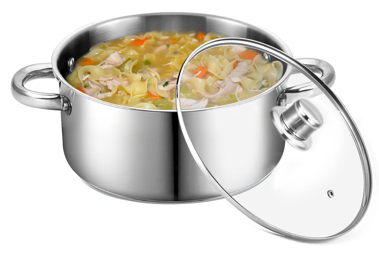 
                  
                    Bene Casa Stainless-Steel Dutch Oven w/ Glass Lid - (2 sizes)
                  
                