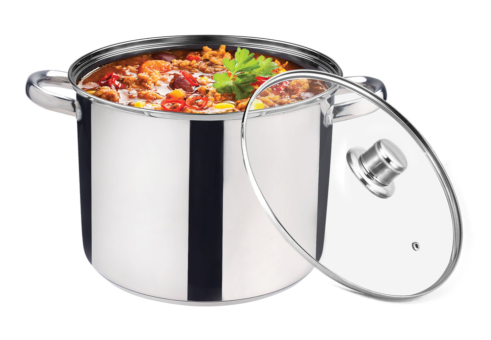 
                  
                    Bene Casa Stainless-Steel Dutch Oven w/ Glass Lid - (2 sizes)
                  
                