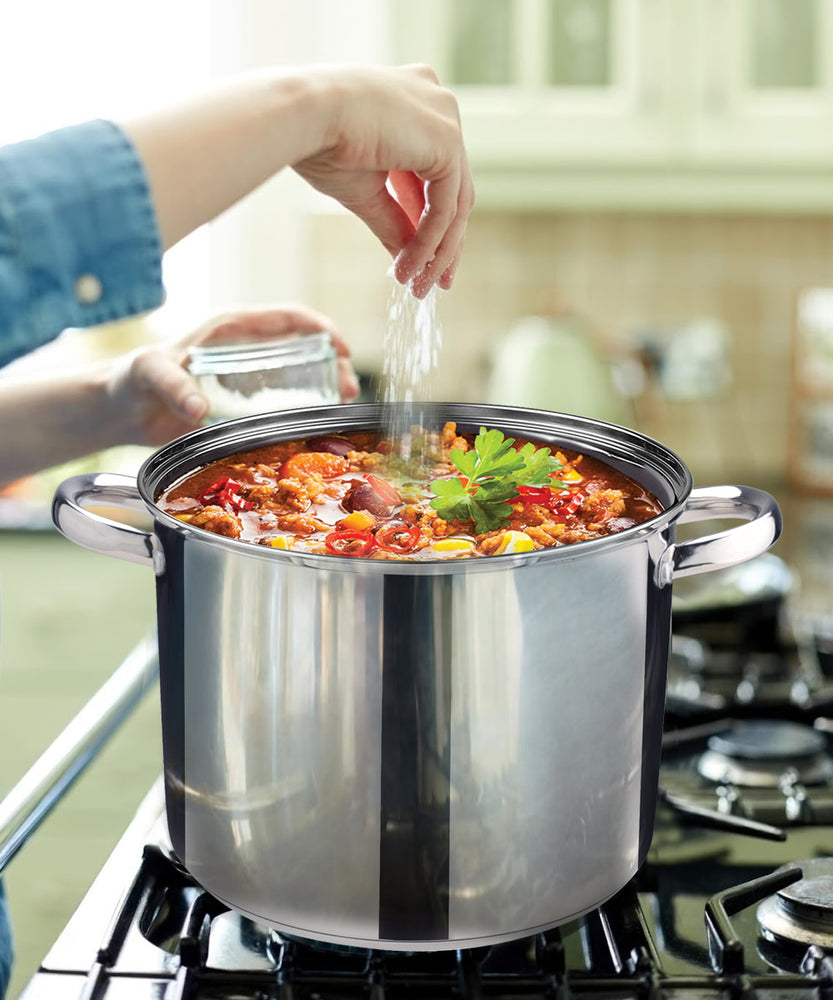 
                  
                    Bene Casa Stainless-Steel Dutch Oven w/ Glass Lid - (2 sizes)
                  
                