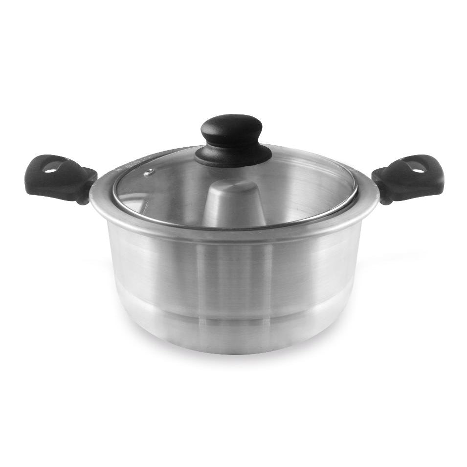 
                  
                    Bene Casa 1.6-Liter aluminum double boiler w/ glass lid, Flanera, Bano de Maria
                  
                