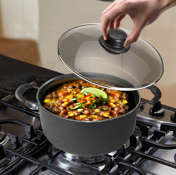 
                  
                    Bene Casa Non-stick speckled Dutch Oven w/ tempered glass lid - (3 sizes)
                  
                