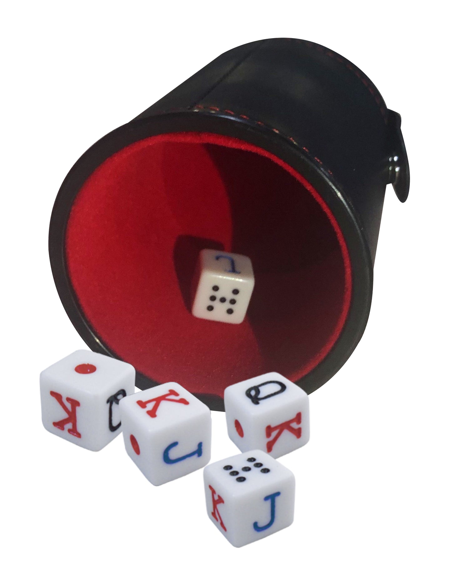 
                  
                    Bene Casa Professional dice cup w/ set of 5 poker dice, quality poker dice
                  
                