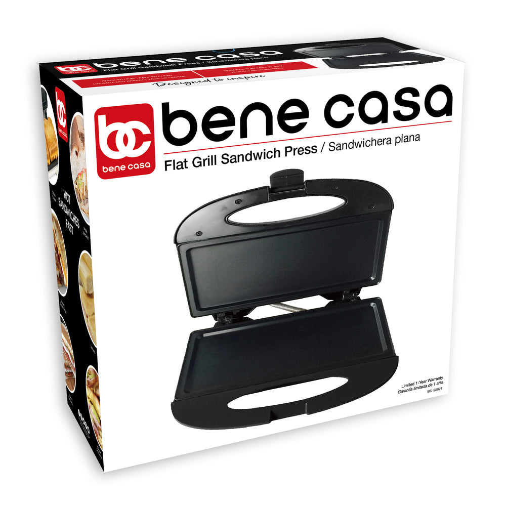 
                  
                    Bene Casa Nonstick Flat Grill Sandwich Press
                  
                