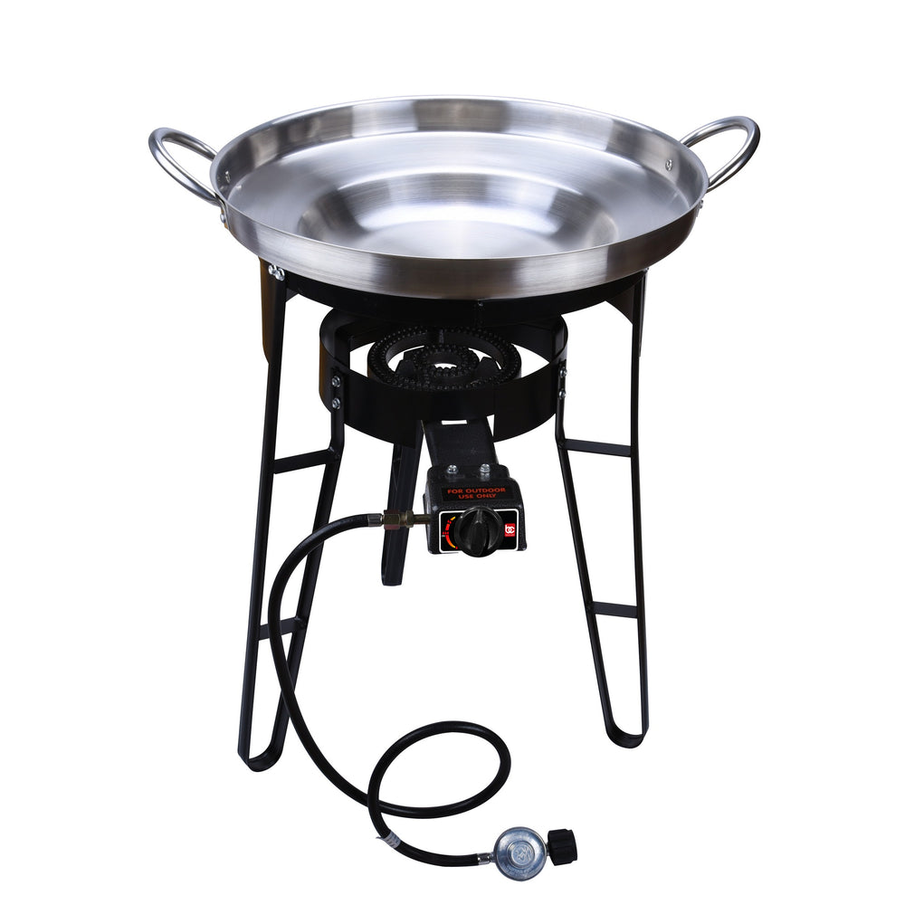 Bene Casa Cast-Iron Propane Burner With Stand & Comal Set (Party Size)